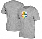 Men's Los Angeles Kings Gray Reebok Rainbow Pride Short Sleeve T-Shirt FengYun,baseball caps,new era cap wholesale,wholesale hats